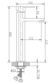 Смеситель для раковины Haiba HB11806 сатин