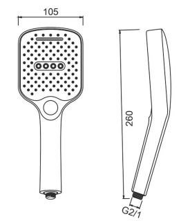 Лейка для душа Splenka S450.53 хром